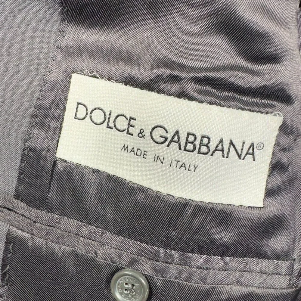 Dolce & Gabbana Black Suit Coat Blazer Virgin Wool Italian Size 56‎ US 46 3XL